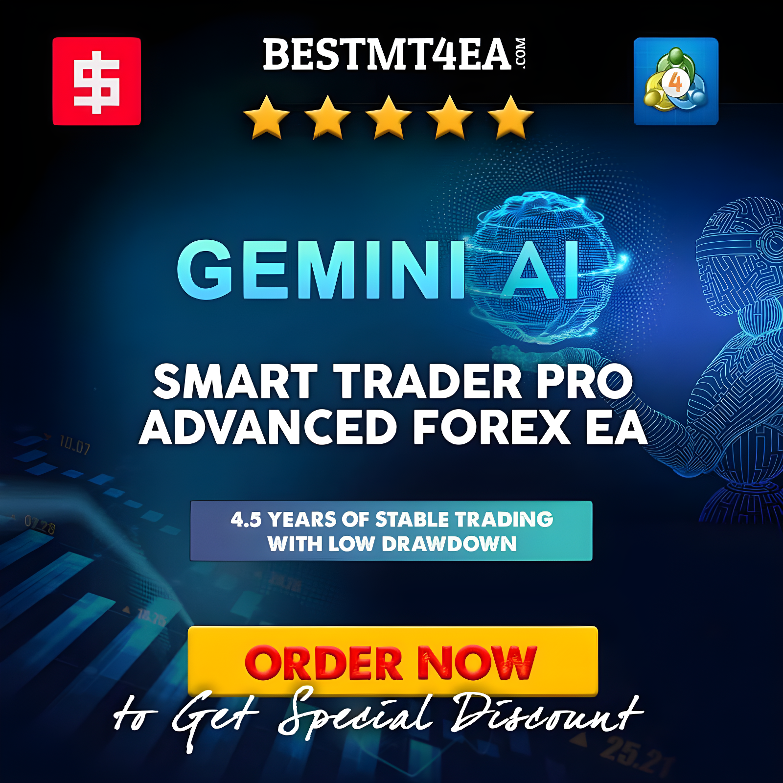 Gemini AI Smart Trader Pro v2.0 MT4